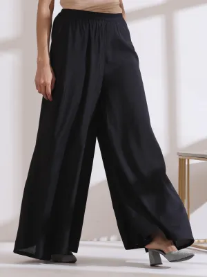 1 Pc Airskin Light Black Plazzo Pant