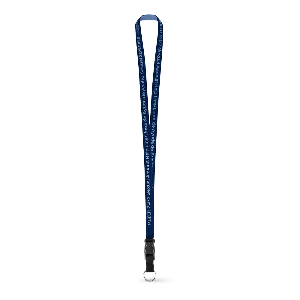 1/2" Woven Lanyard - Embroidered