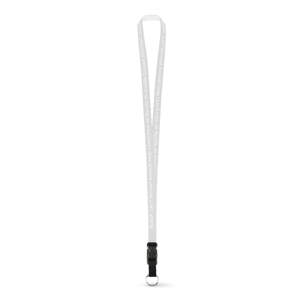 1/2" Woven Lanyard - Embroidered