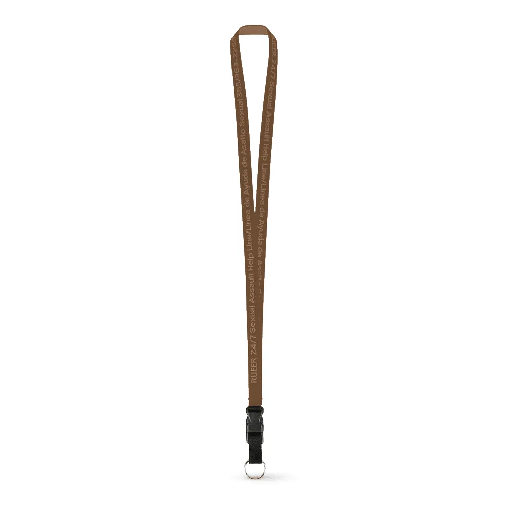 1/2" Woven Lanyard - Embroidered