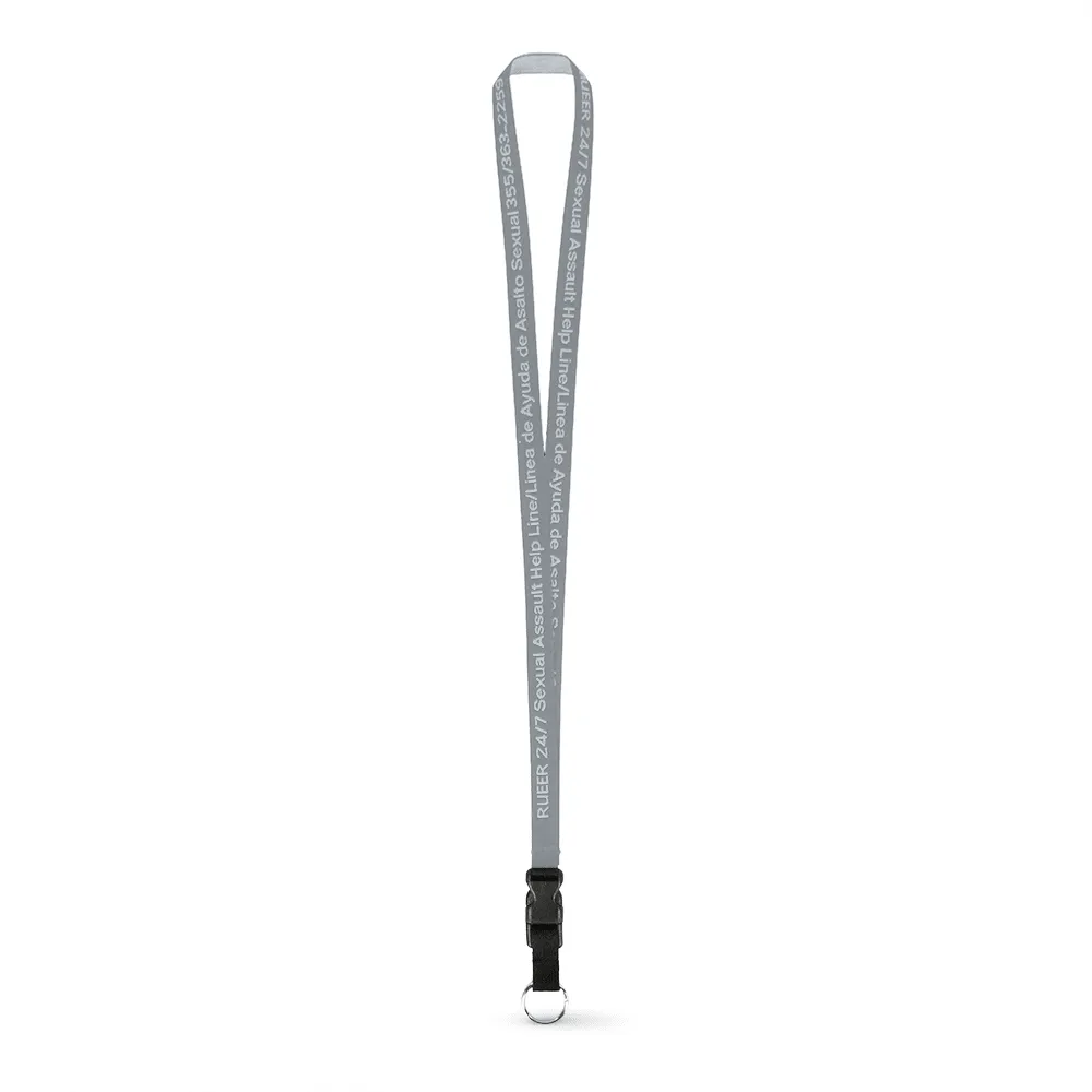 1/2" Woven Lanyard - Embroidered