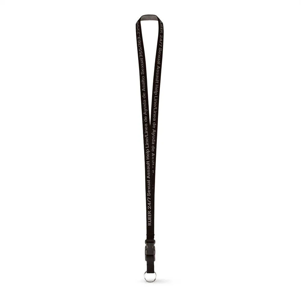 1/2" Woven Lanyard - Embroidered