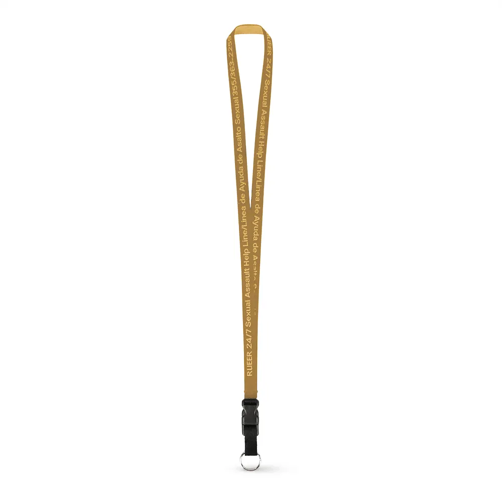 1/2" Woven Lanyard - Embroidered
