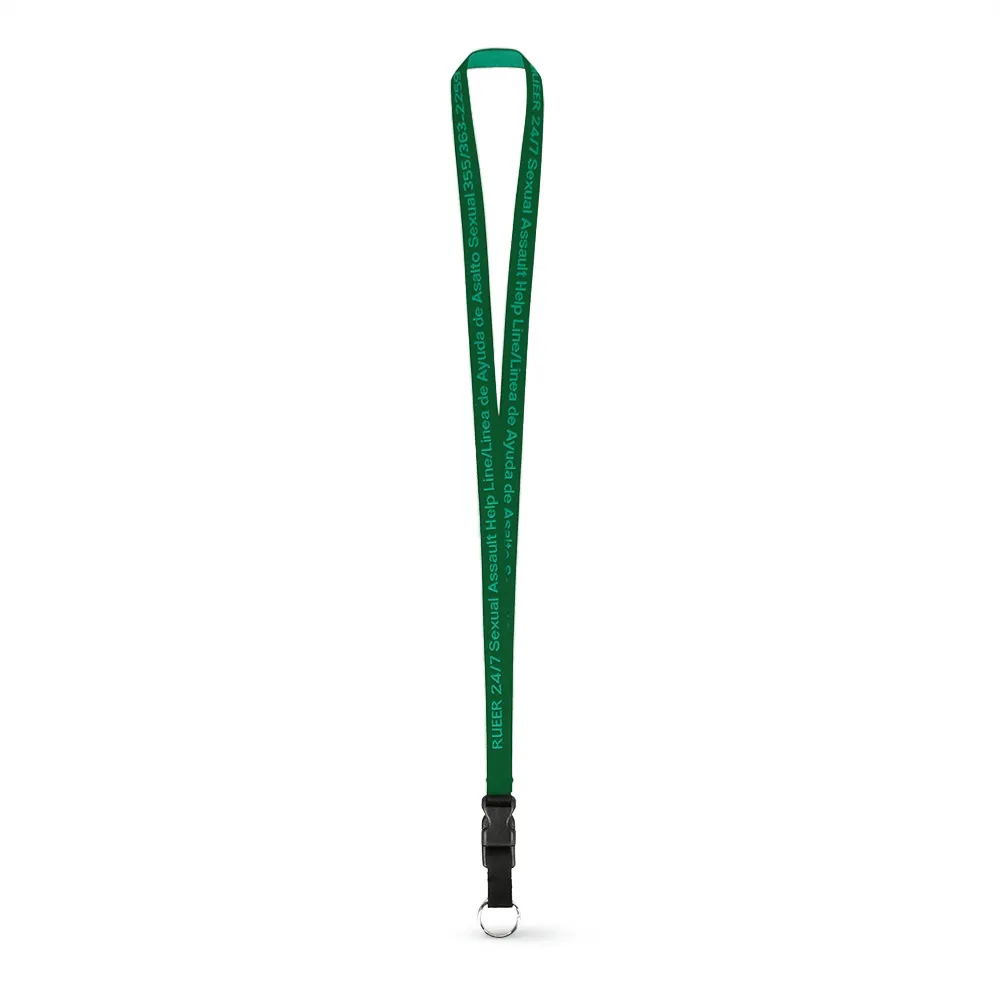 1/2" Woven Lanyard - Embroidered