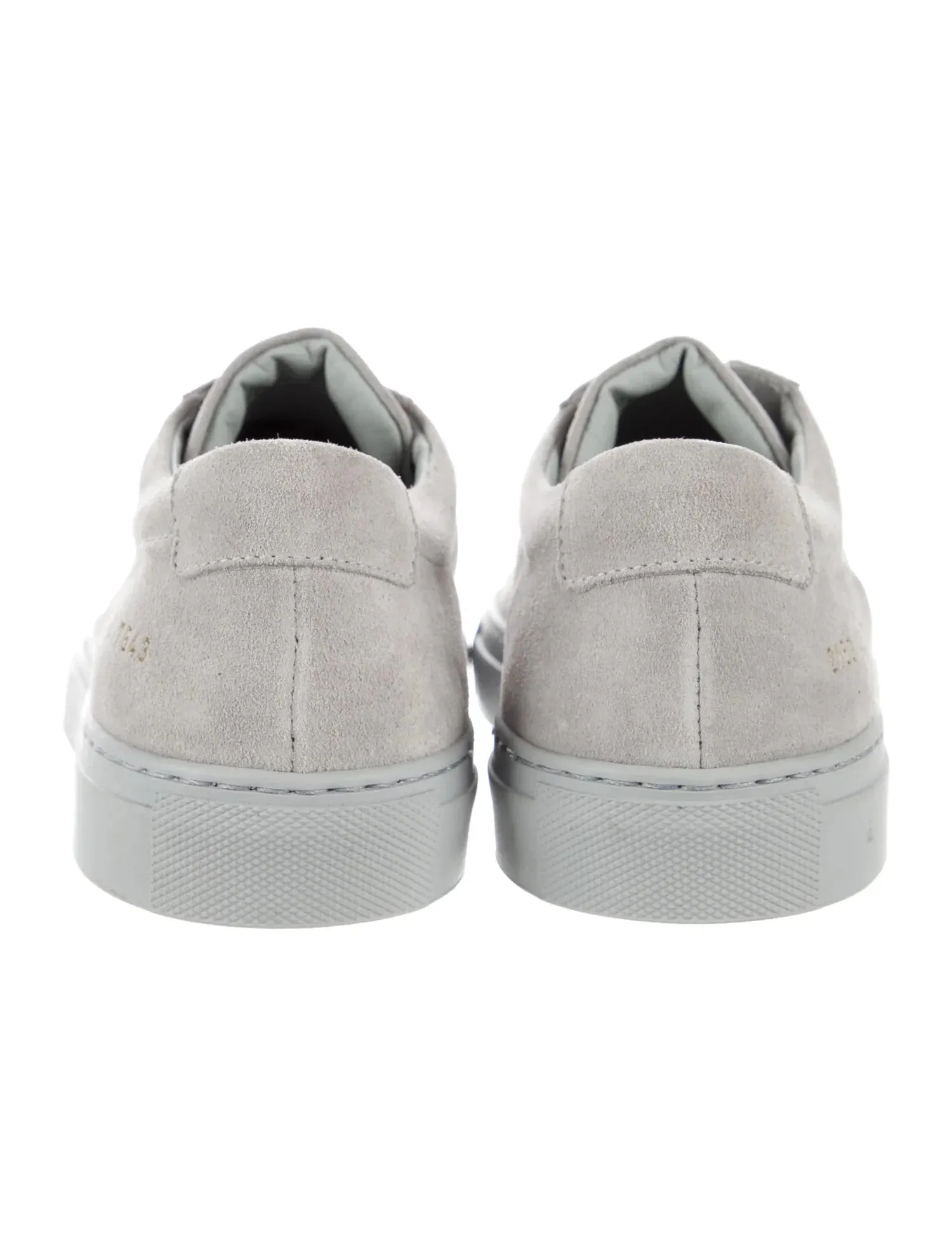 $420 COMMON PROJECTS - "Achilles" Gray Suede Sneakers - 7 US (40EU)