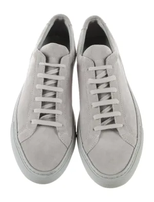 $420 COMMON PROJECTS - "Achilles" Gray Suede Sneakers - 7 US (40EU)