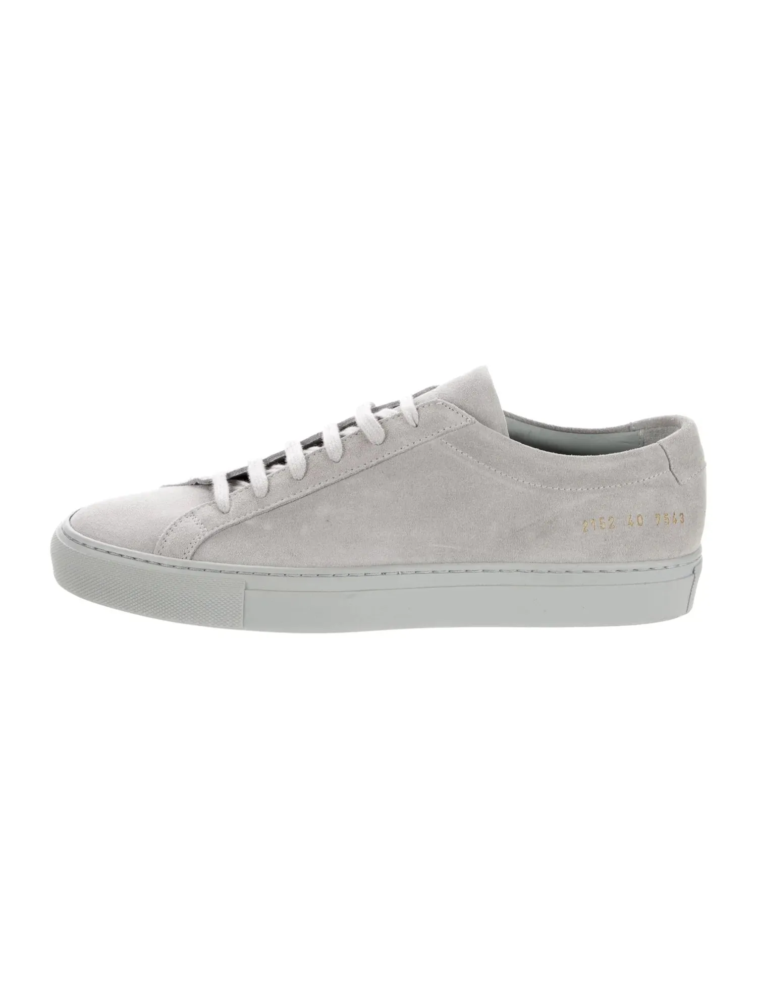 $420 COMMON PROJECTS - "Achilles" Gray Suede Sneakers - 7 US (40EU)