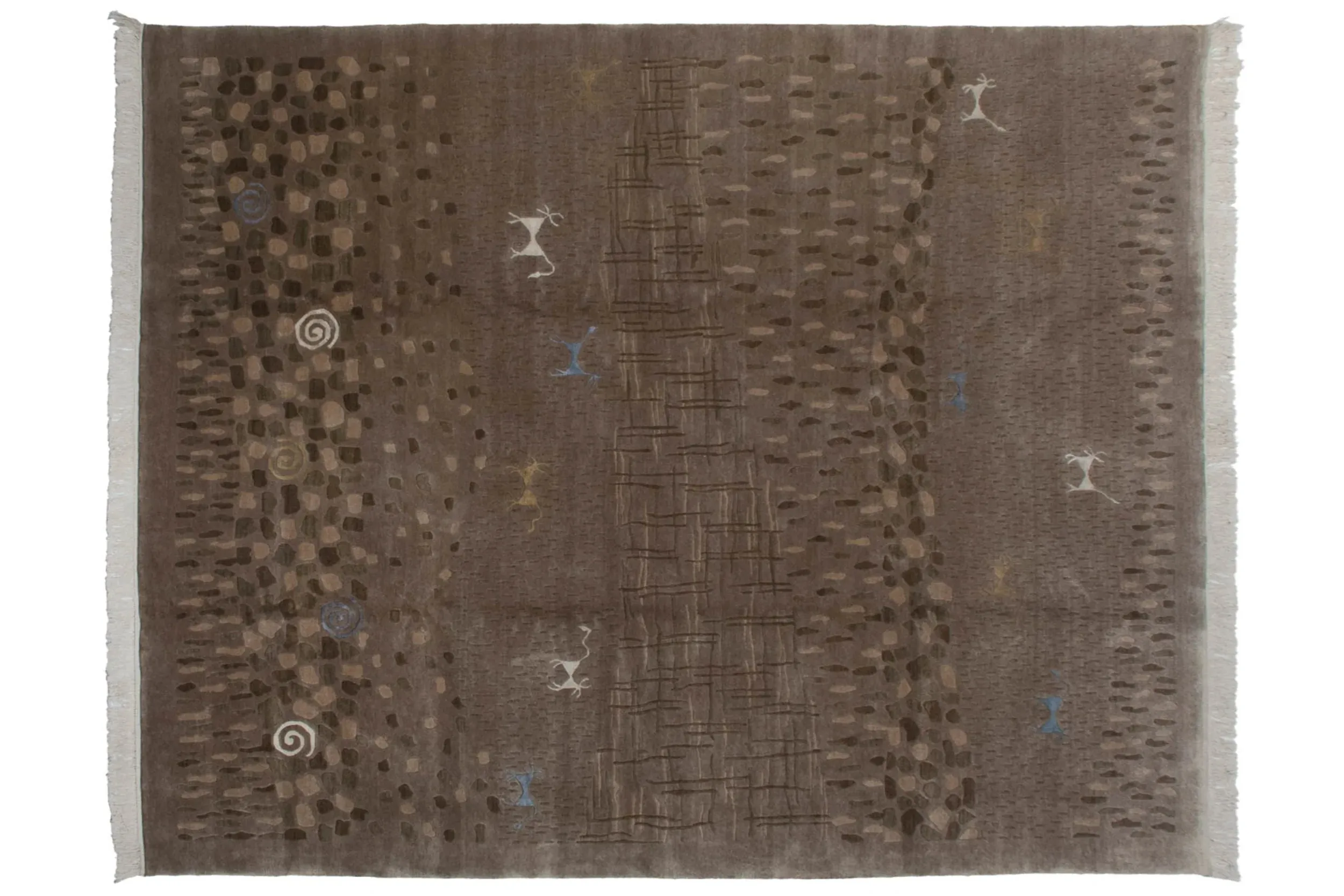 8x10 Indian Folk Art Design Carpet