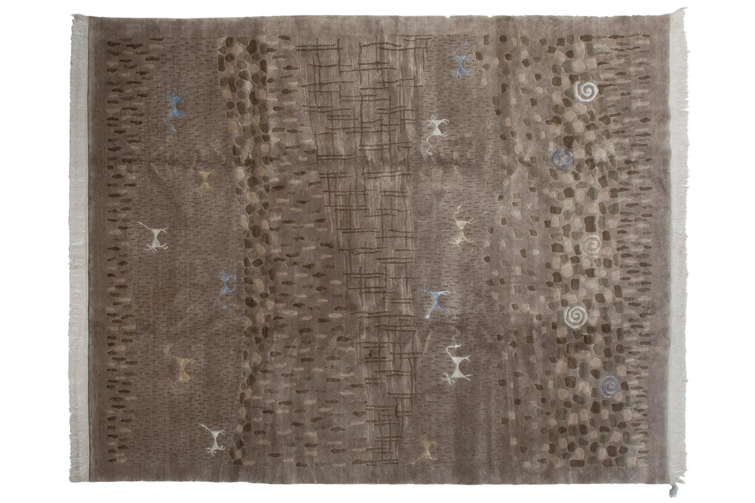 8x10 Indian Folk Art Design Carpet