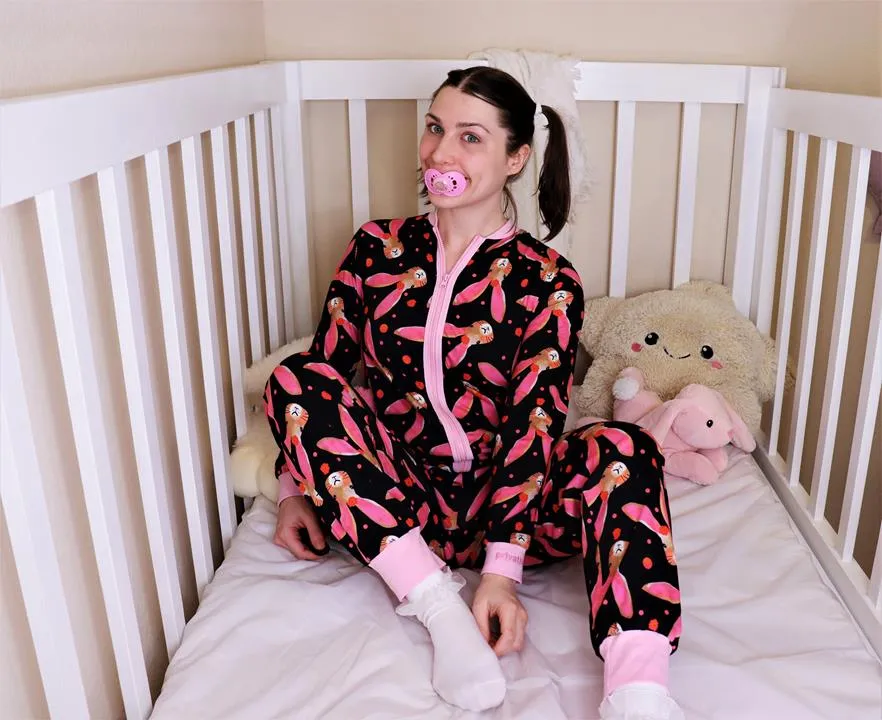 adult baby onesie jumpsuit "retro style" (cotton) 2.0