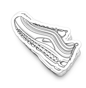 Air Max 97 "White" Sneaker Sticker