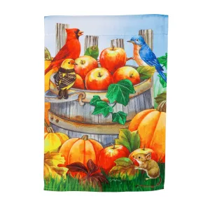 Apples and Pumpkins Garden Suede Flag,14s9992