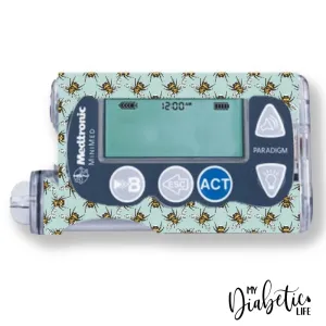 Aqua Bees - Medtronic Paradigm Series 7 Sticker