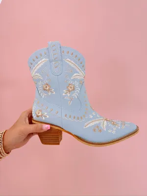 Aspen Floral Embroidered Booties- 4 Colors