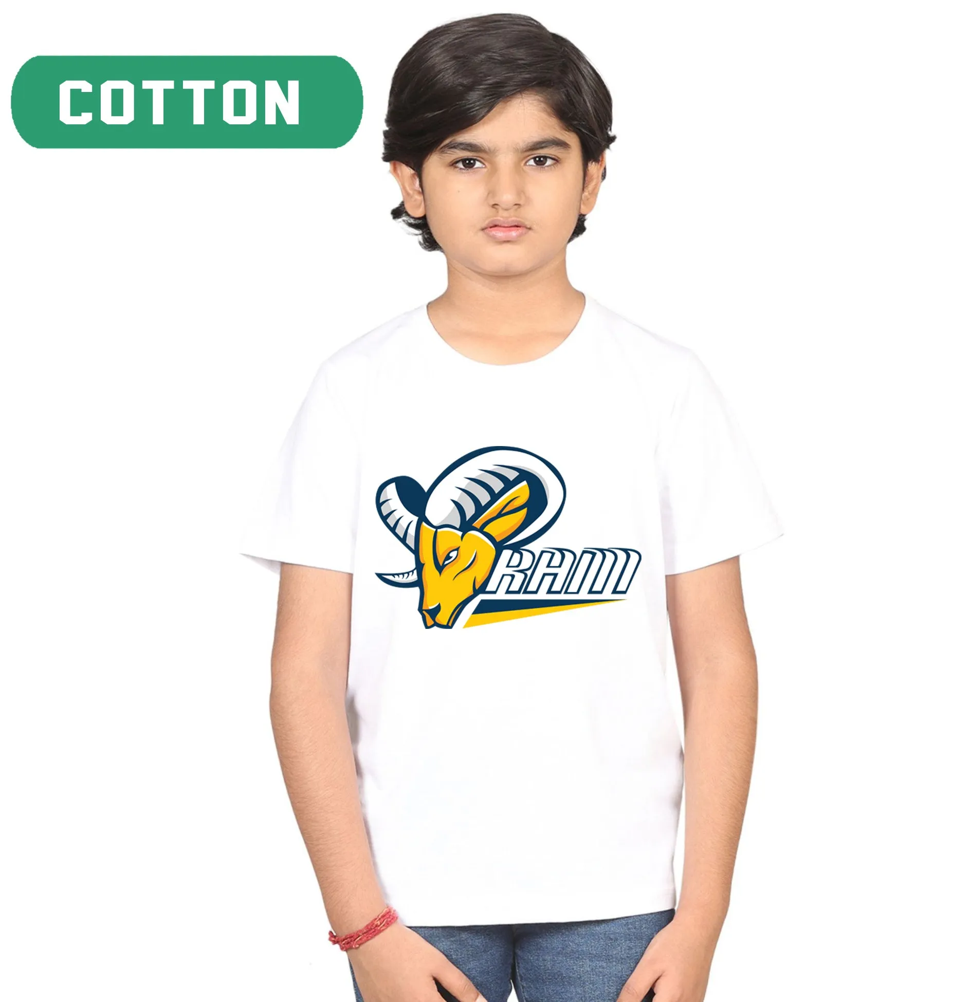 BHS - RAM White 100% COTTON FABRIC P.E. Shirt