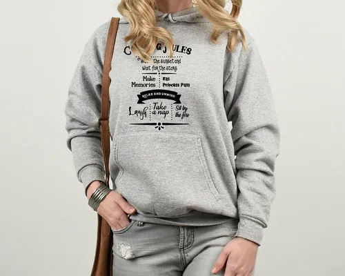 Camping Rules Unisex Hoodie