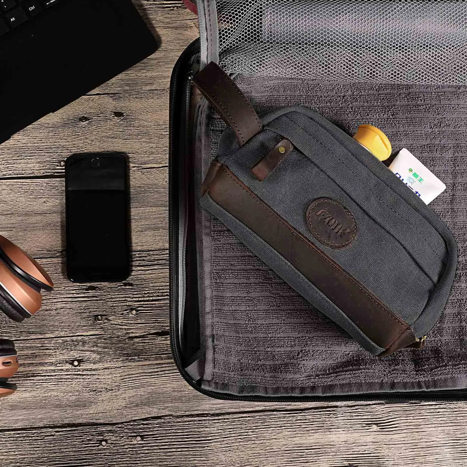 Canvas Toiletry Bag