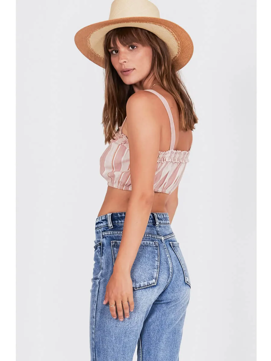 Catch My Drift Woven Top Havana