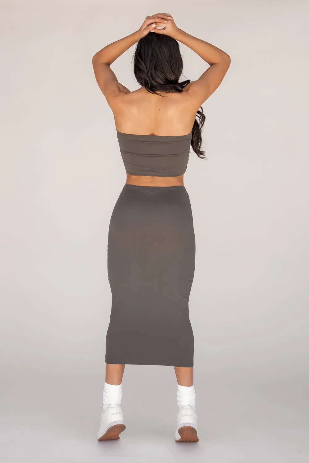 Celina Midi Skirt - Earth