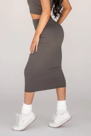 Celina Midi Skirt - Earth