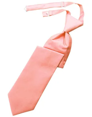 Coral Solid Twill Kids Necktie