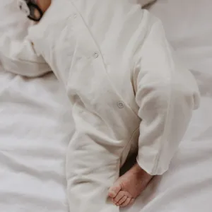 Coyle Organic Cotton Baby Romper (White)