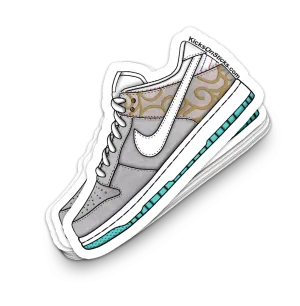 Dunk Low "Barbershop White" Sneaker Sticker