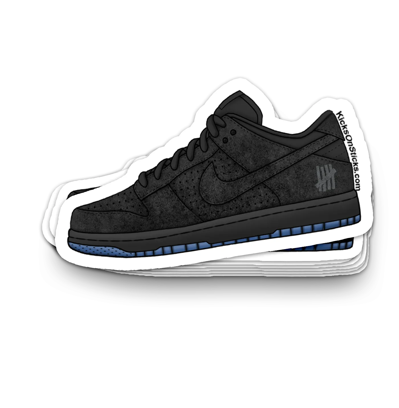 Dunk Low "Undefeated Black" Sneaker Sticker
