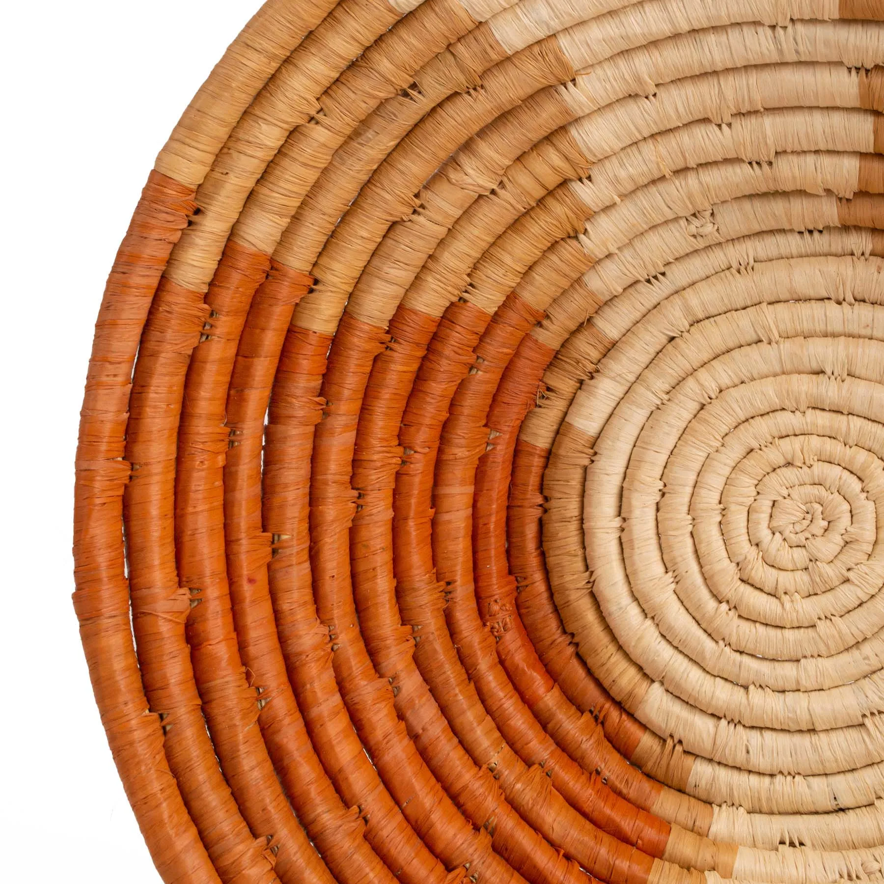 Earthen Craft Woven Bowl - 12" Rust