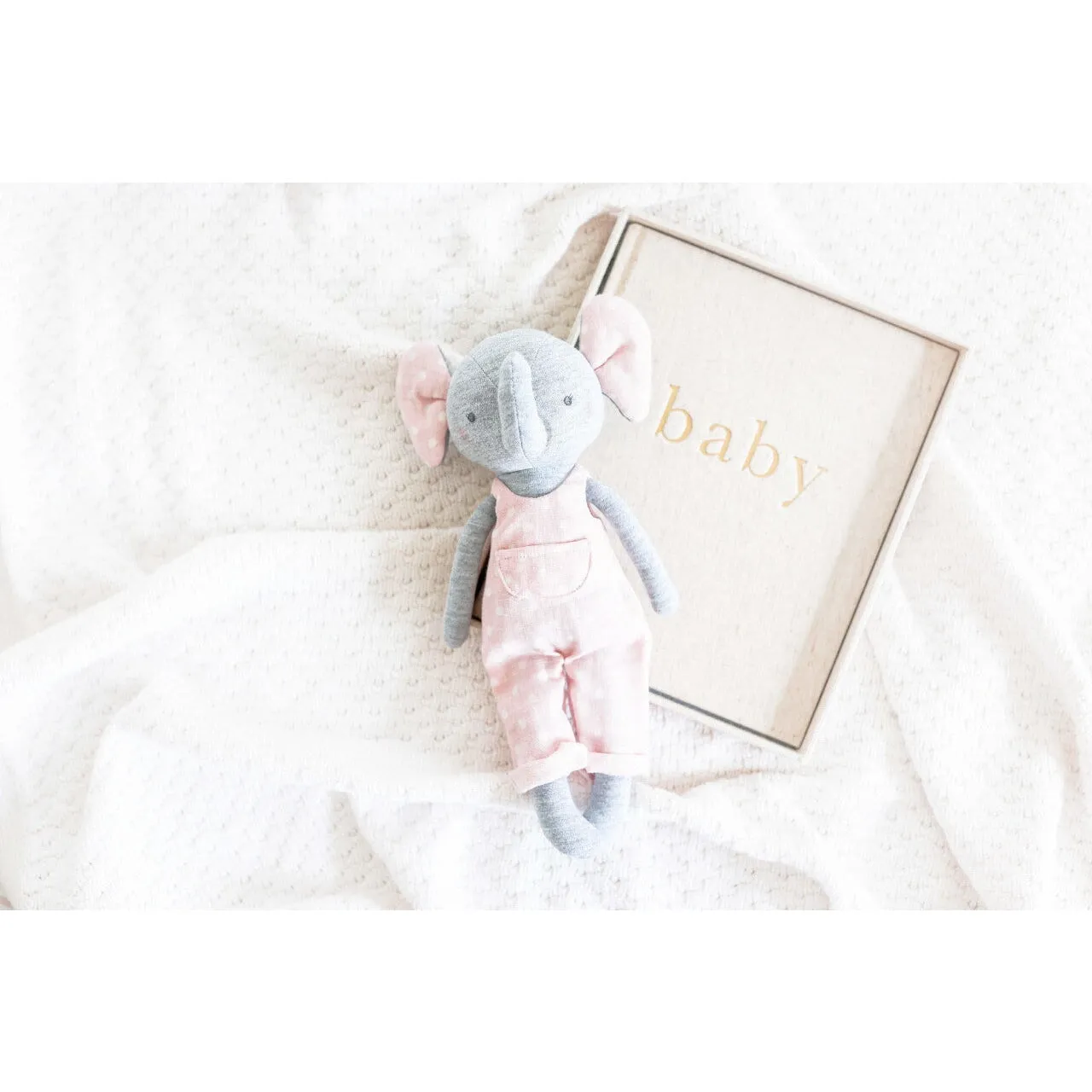 Edith Elephant 28cm Pink