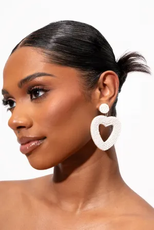FREDA EARRINGS in WHITE