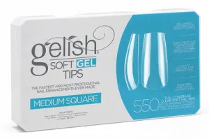 Gelish - Full Cover Soft Gel Tips - Medium Square 550pc