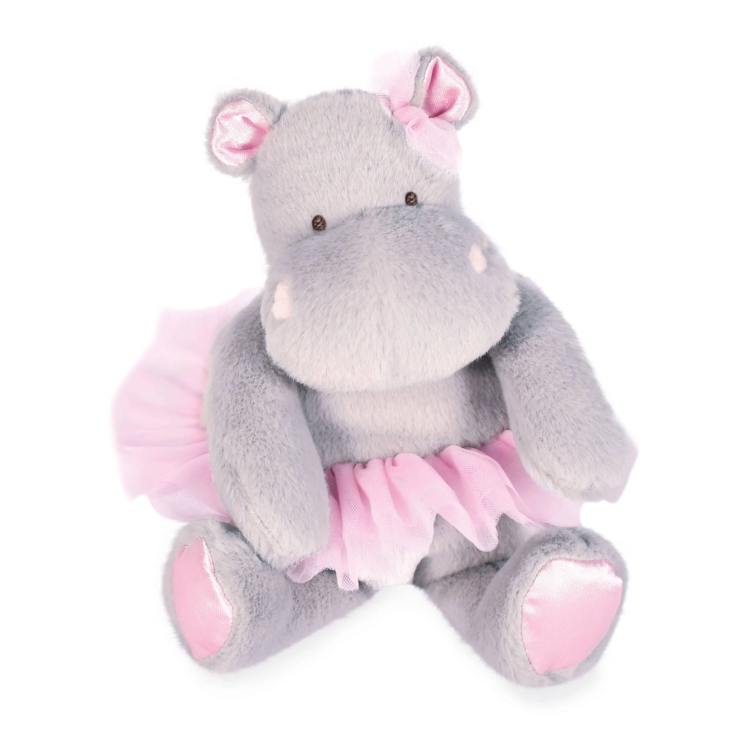 Gray Tutu Hippo Plush