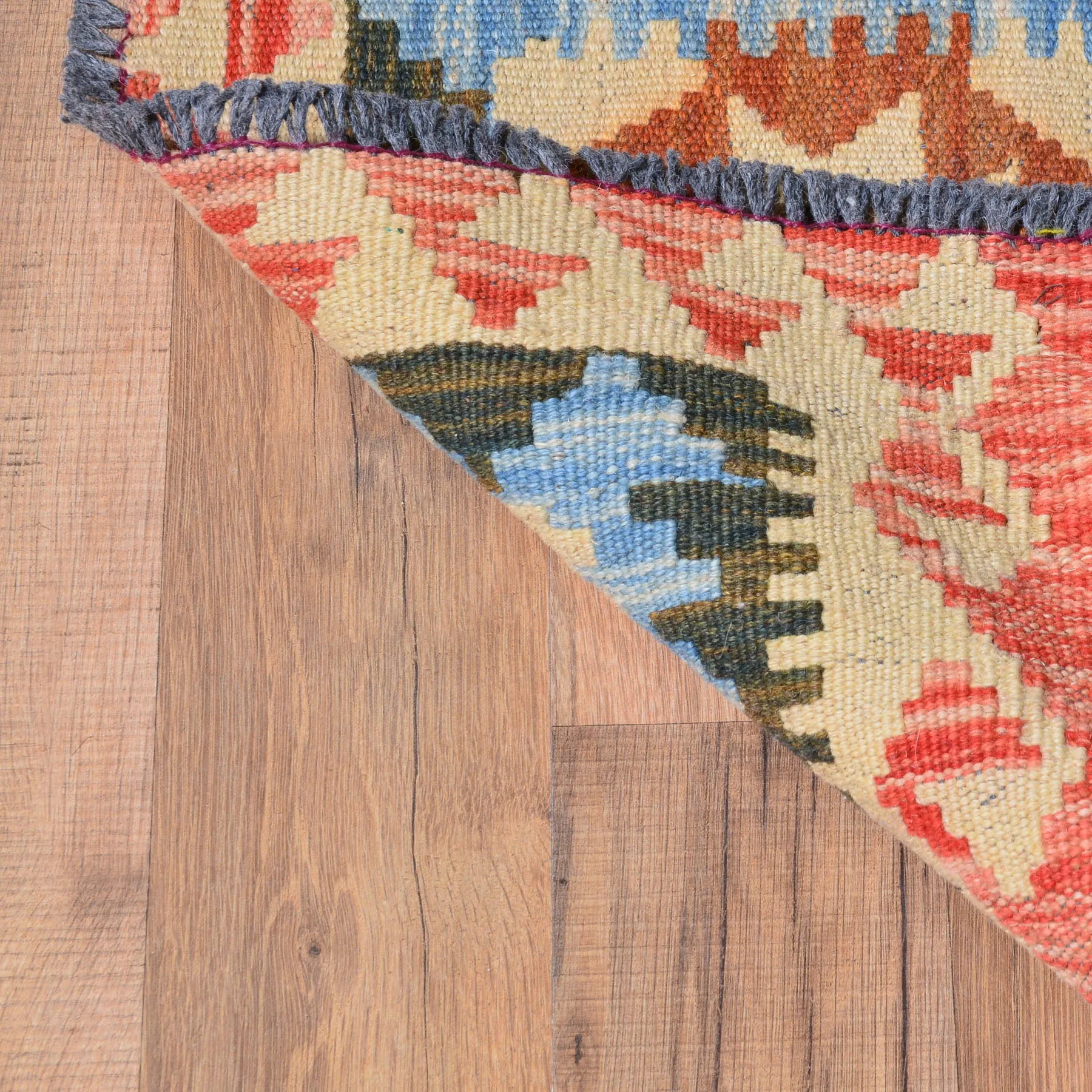Hand-Woven Reversible Momana Tribal Kilim Handmade Wool Rug (Size 1.6 X 1.9) Cwral-7881