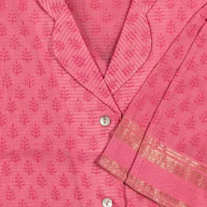 Hand Woven Silk & Cotton Long Pyjamas