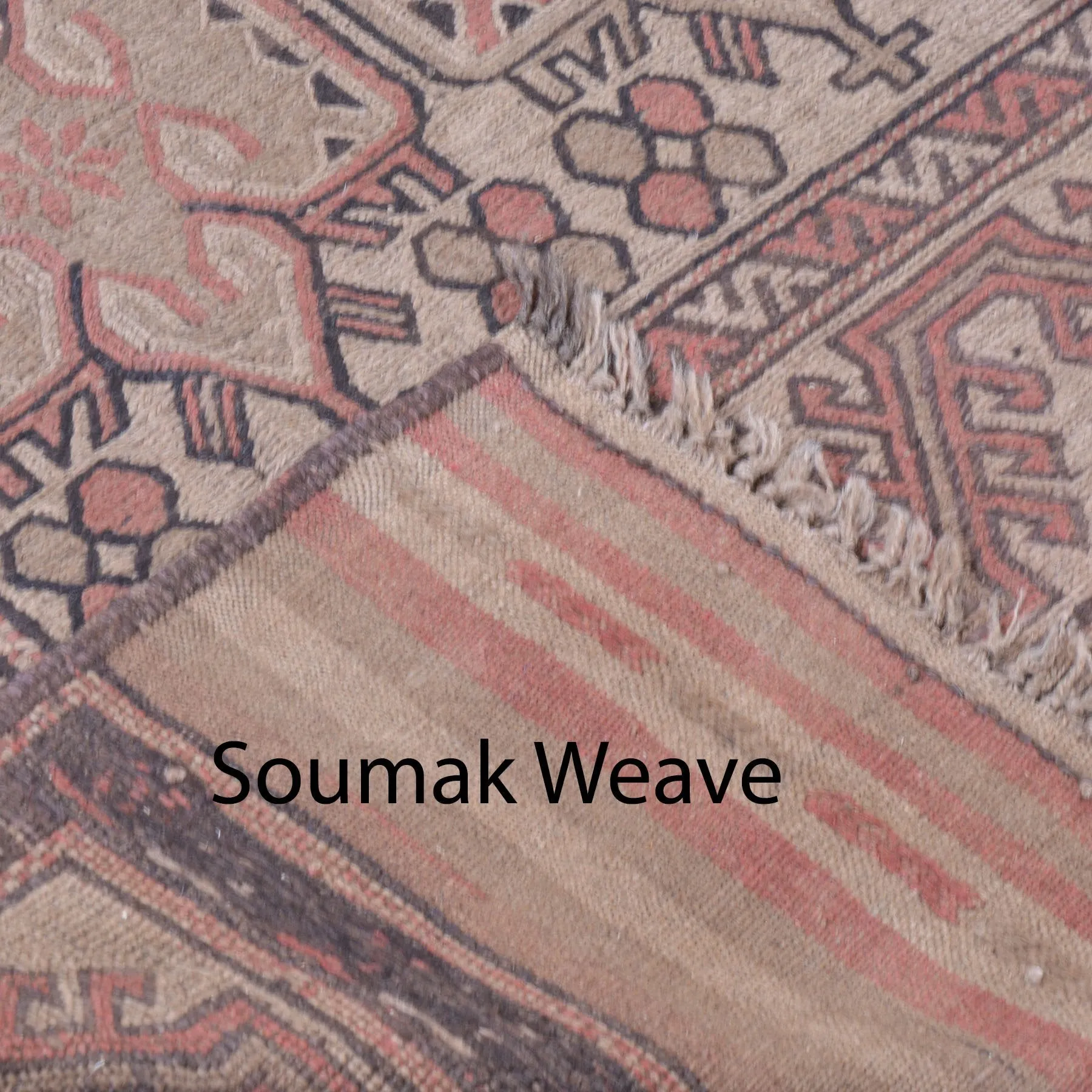 Hand-Woven Soumak Tribal Design Wool Area Rug (Size 5.4 X 9.6) Brrsf-1599