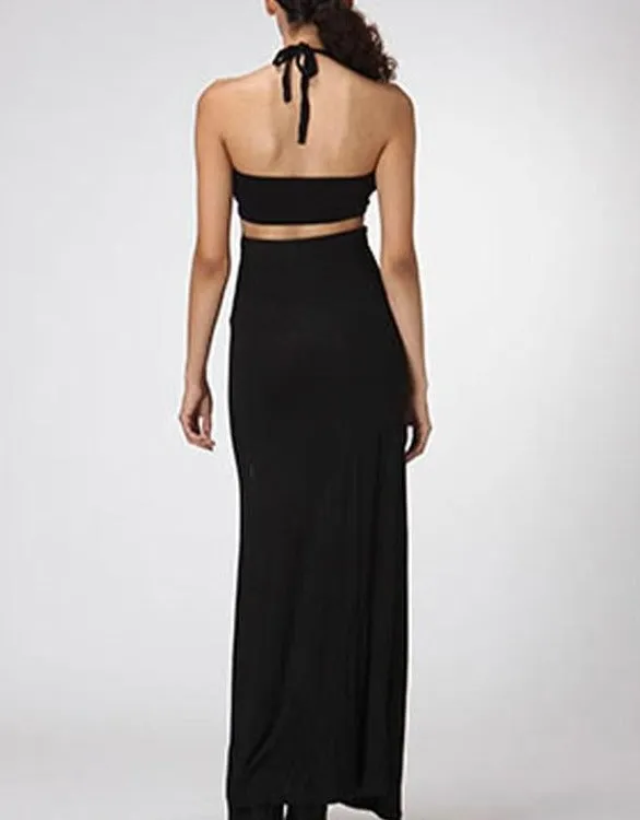 High Times Halter Bandeau Maxi Dress