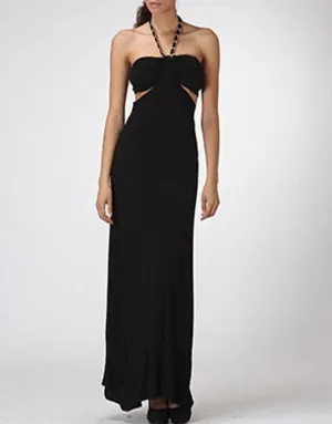 High Times Halter Bandeau Maxi Dress