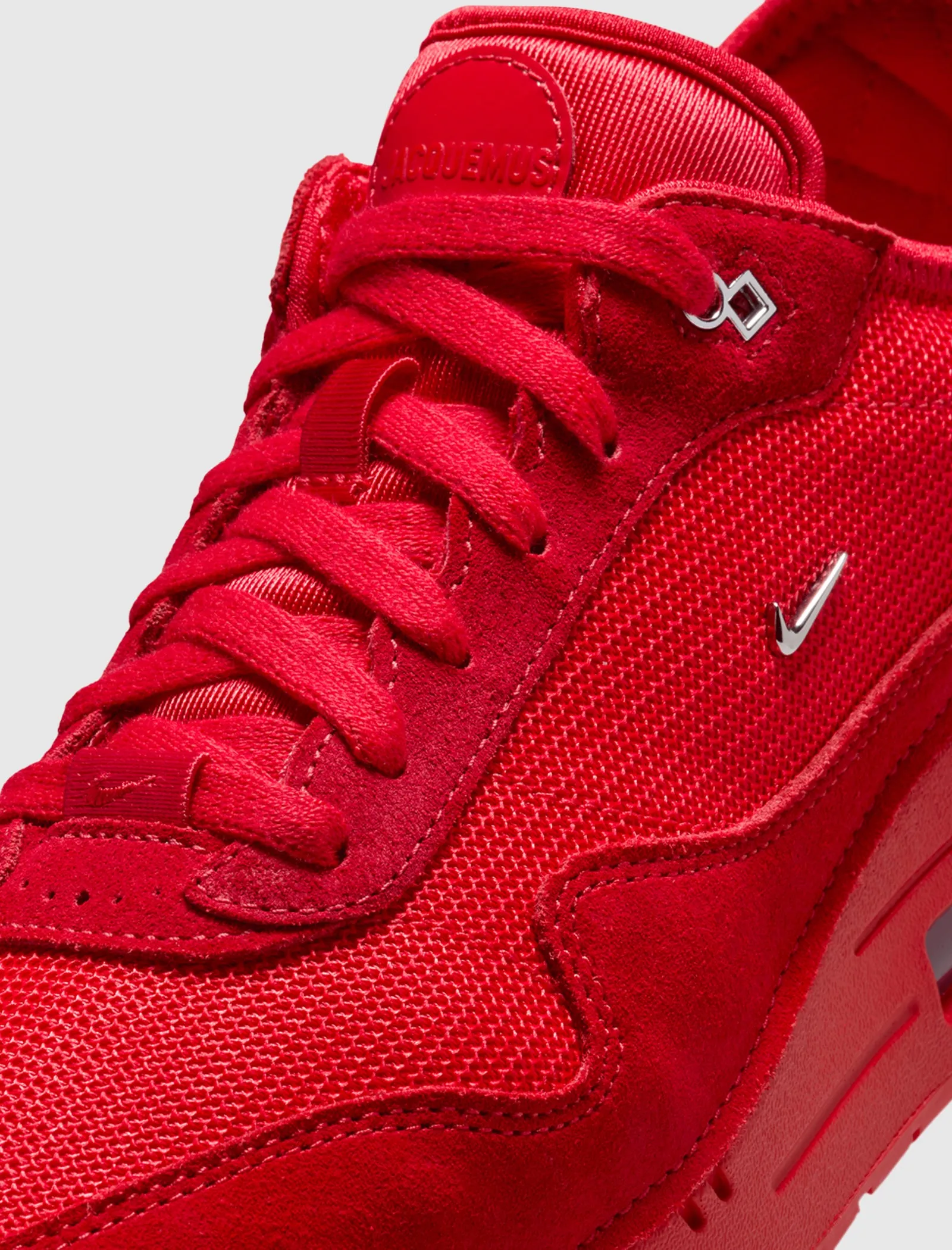 JACQUEMUS X WOMEN'S AIR MAX 1 '86 "UNIVERSITY RED/METALLIC SILVER"