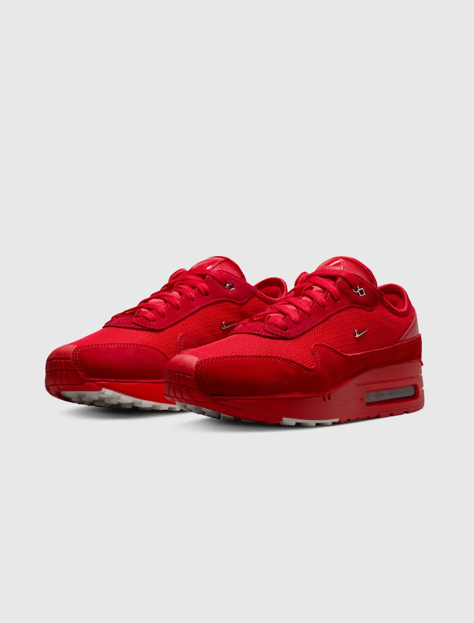JACQUEMUS X WOMEN'S AIR MAX 1 '86 "UNIVERSITY RED/METALLIC SILVER"