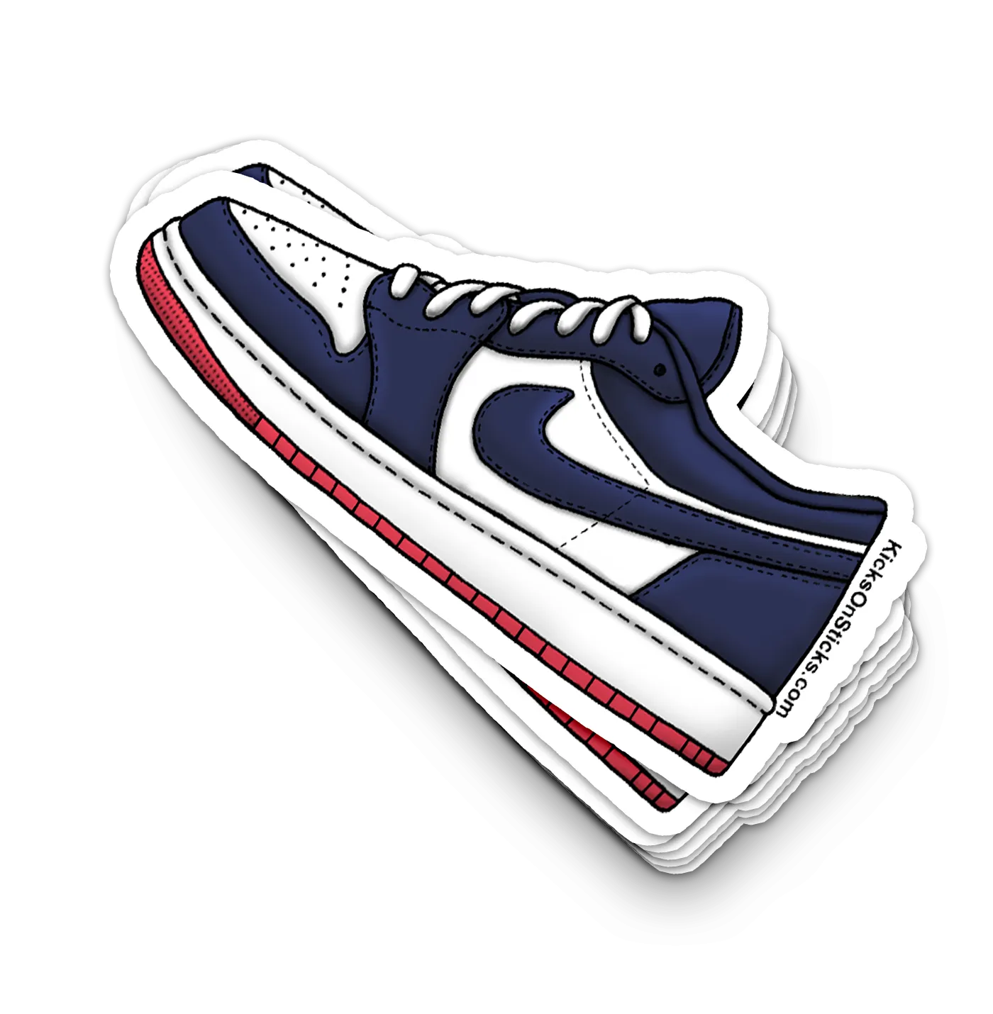 Jordan 1 Low "Obsidian Ember" Sneaker Sticker