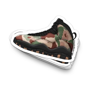 Jordan 10 "Camo Desert" Sneaker Sticker