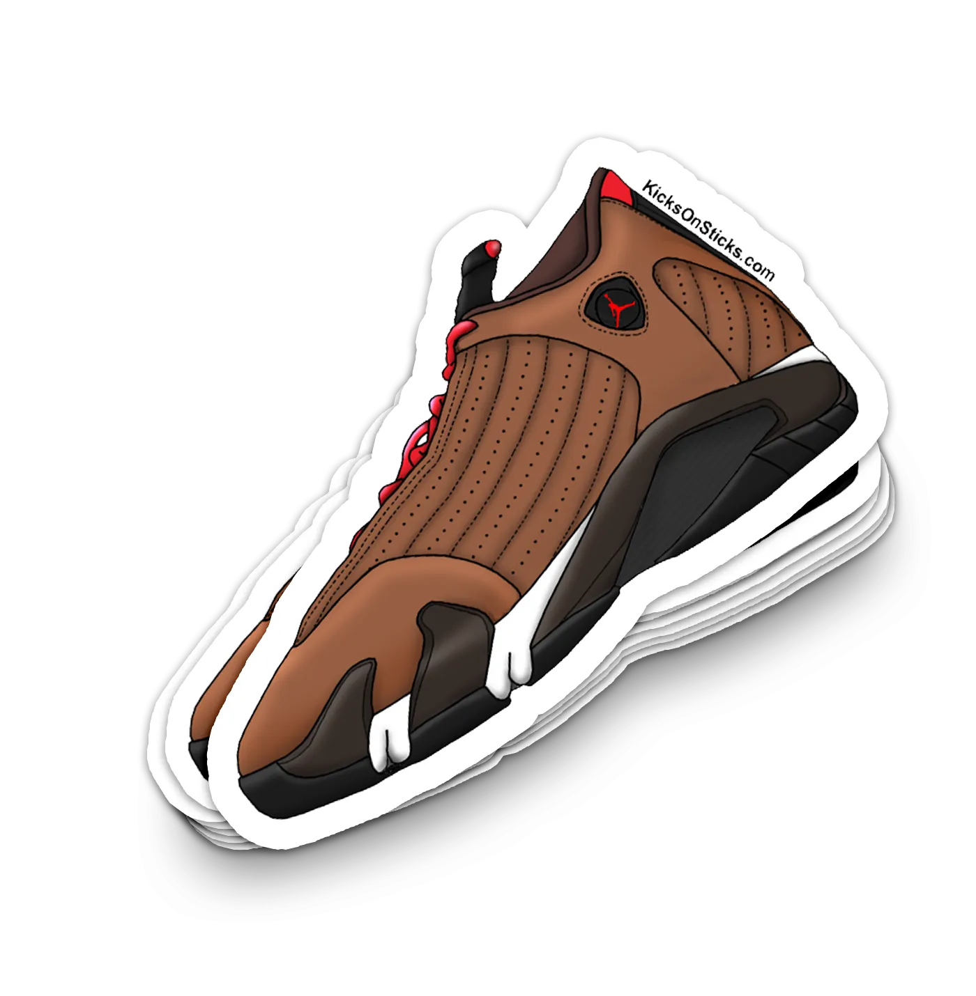 Jordan 14 "Winterized Brown" Sneaker Sticker