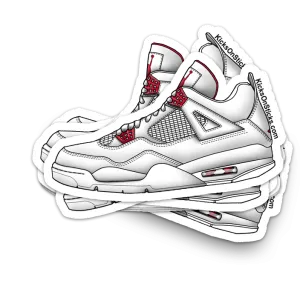 Jordan 4 "Metallic Red" Sneaker Sticker