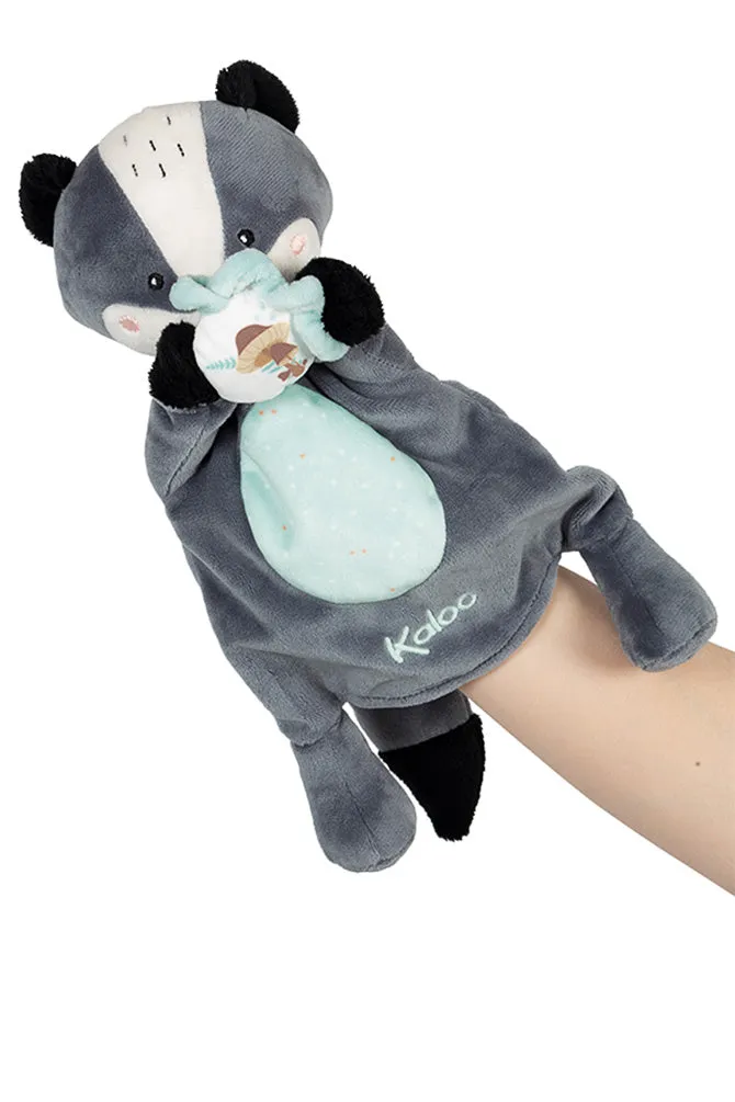 Kaloo Kachoo Plush Puppet Malo Badger