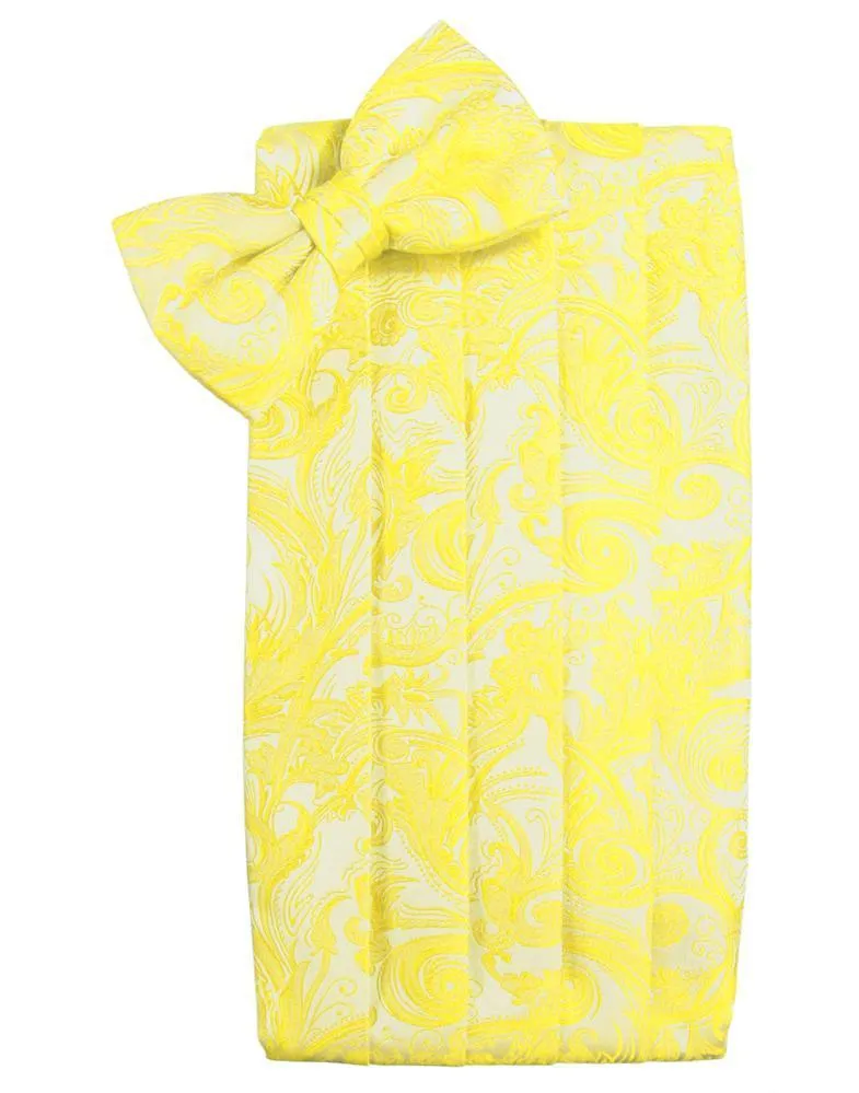 Lemon Tapestry Kids Cummerbund