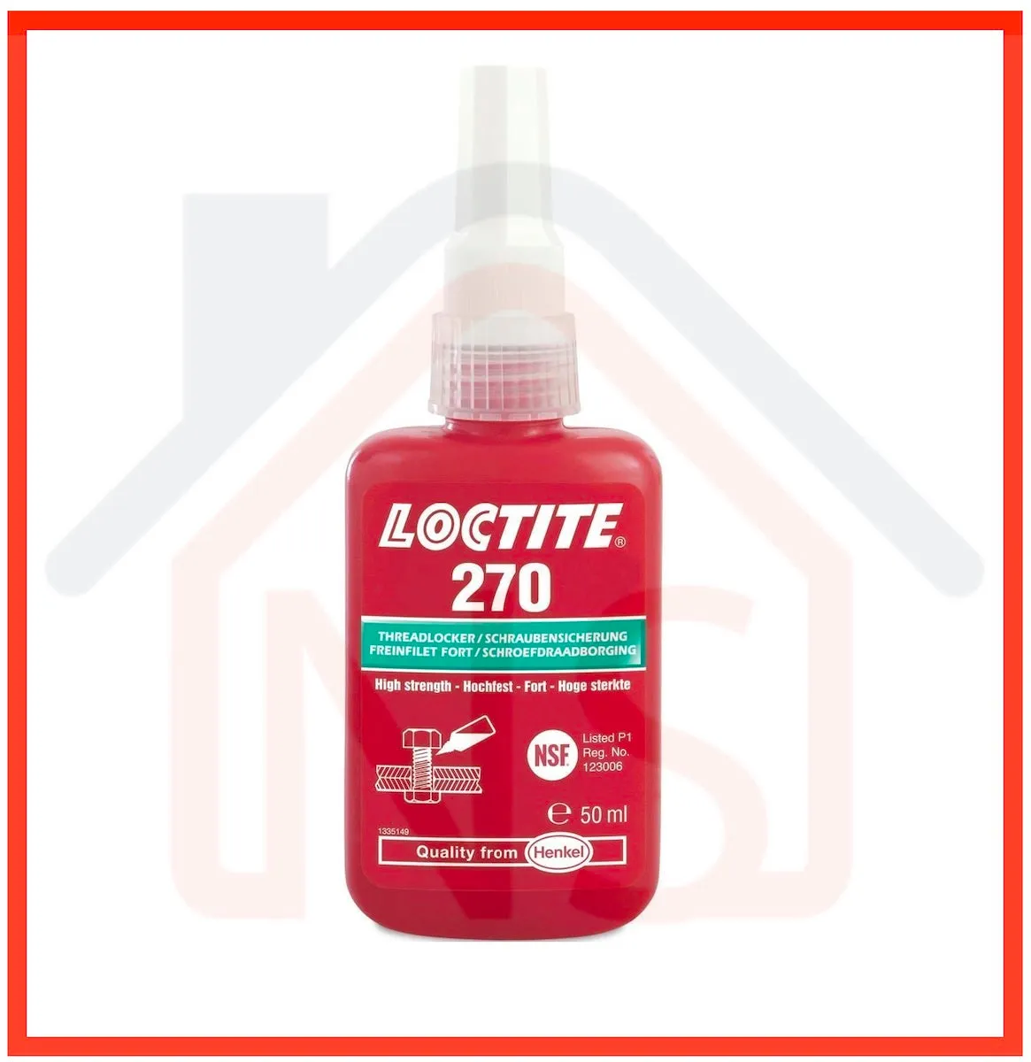 LOCTITE 270 Permanent High Strength Thread Locker 50ml