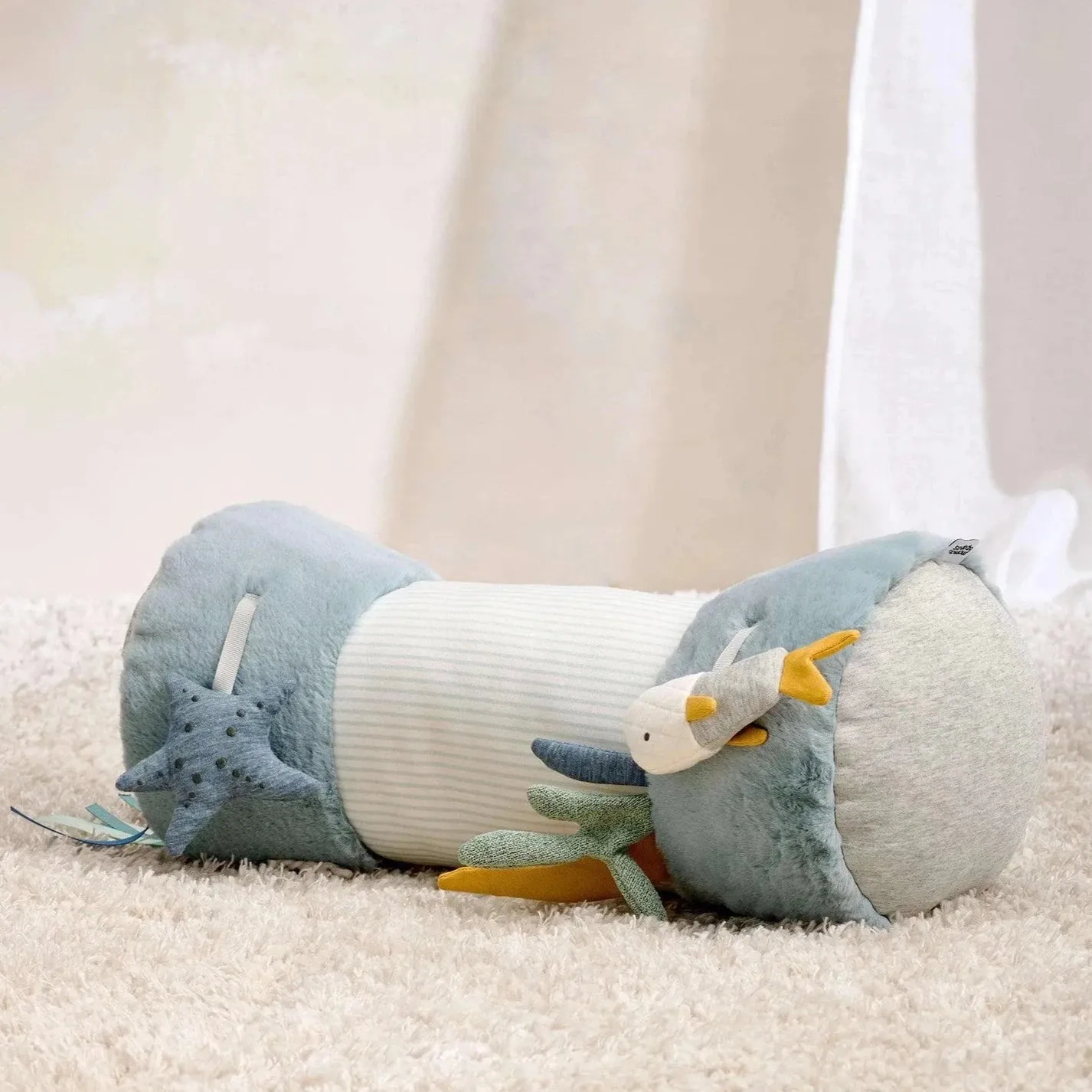 Mamas & Papas 'Welcome to the World' Under the Sea Tummy Time Roll - Blue