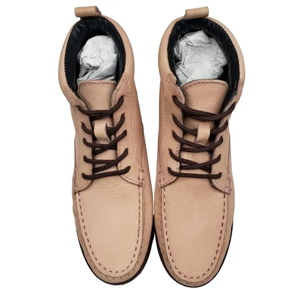 Marc Joseph | NIB Gramercy Blush Nubuck Leather High Top Preppy Booties Girl's 2