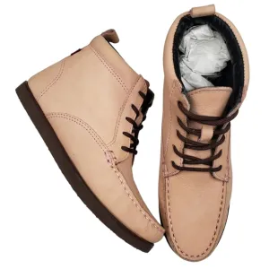 Marc Joseph | NIB Gramercy Blush Nubuck Leather High Top Preppy Booties Girl's 2